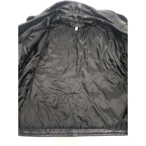 Top Gear #1 Racing By 4 Star Leather Motorcycle Jacket Size 46 Made In Pakistan - Picture 7 of 15